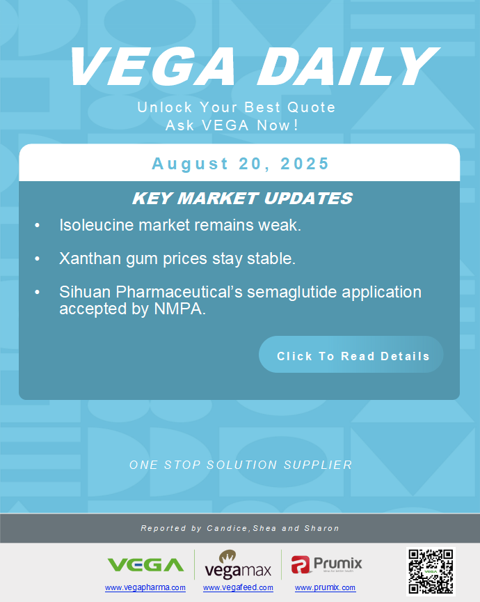 Daily Dated on August  20th 2025 Vitamin Amino Acid APl Food Additives.png